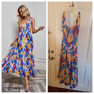 Amazon Vibrant Floral Maxi Dress